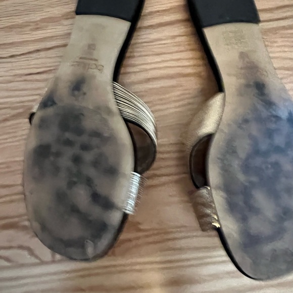 Botkier sandals, 7.5 suede black and gold - Picture 2 of 3